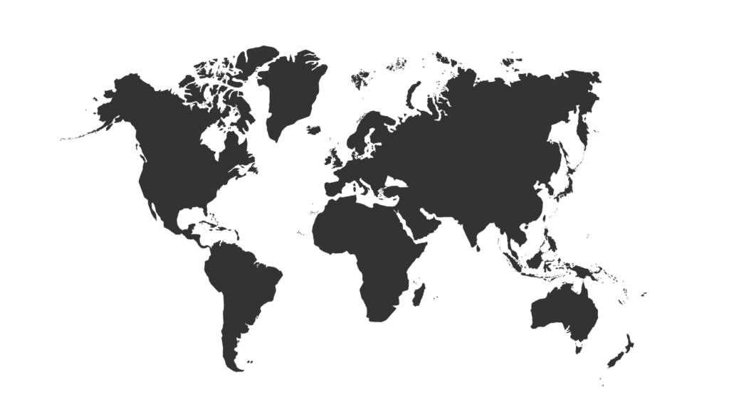 world map World Map - Where teams have visited us from for soccer camps